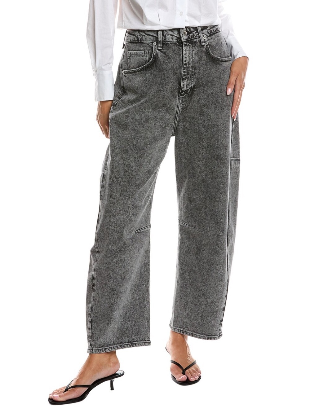 NWOT Rag & Bone Chase High Rise Barrel Jeans Size 24 in Butler
